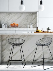 CosmoLiving Black Ellis Lightweight Bar Stool - Image 2 of 4