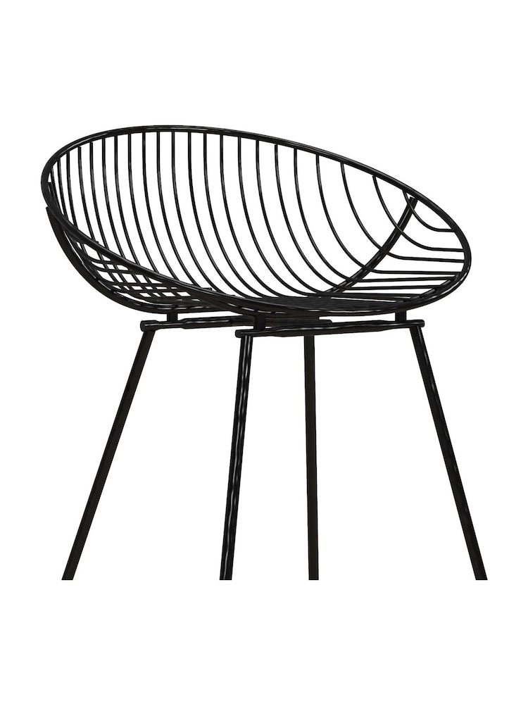 CosmoLiving Black Ellis Lightweight Bar Stool - Image 4 of 4