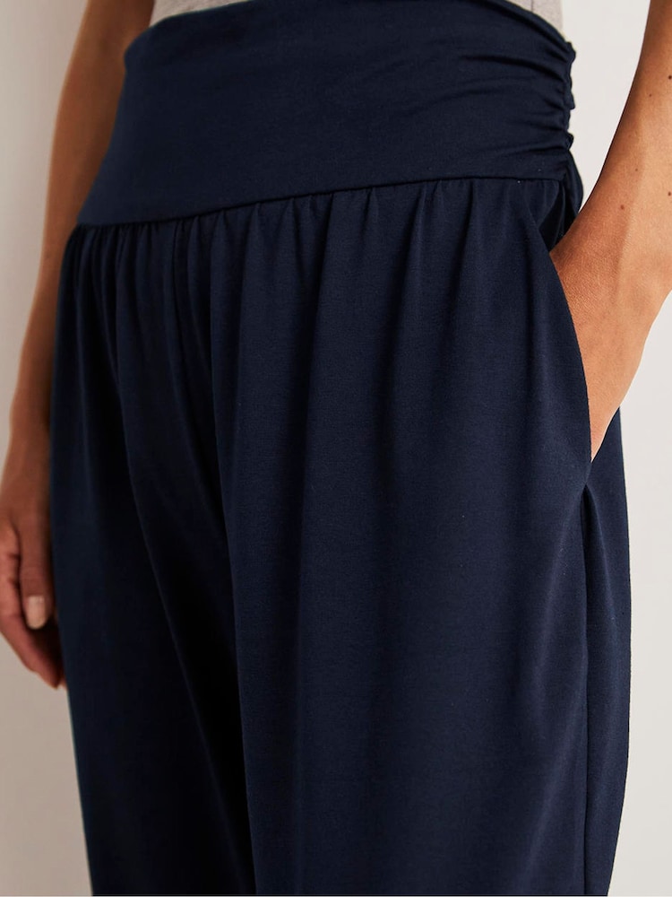 Boden Blue Hareem Jersey Joggers - Image 4 of 6