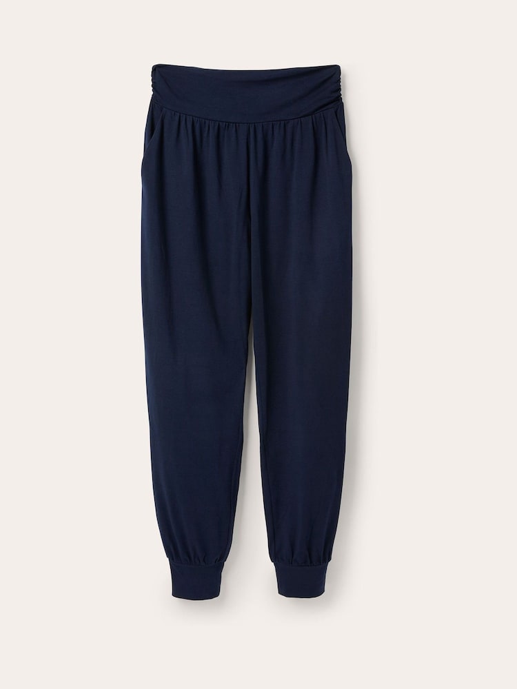 Boden Blue Hareem Jersey Joggers - Image 5 of 6