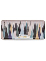 Sara Miller Pink Portmeirion Frosted Pines Christmas Sandwich Tray - Image 2 of 3