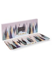 Sara Miller Pink Portmeirion Frosted Pines Christmas Sandwich Tray - Image 3 of 3