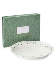 Sophie Conran White Portmeirion Christmas Mistletoe Oval Platter - Image 3 of 3