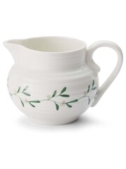 Sophie Conran White Portmeirion Christmas Mistletoe Cream Jug - Image 2 of 3