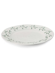 Sophie Conran Set of 4 White Portmeirion Christmas Mistletoe Dinner Plates - Image 3 of 3