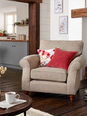 Terracotta Red 45 x 45cm Soft Velour Cushion - Image 2 of 7