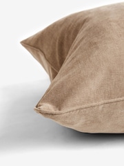 Latte Natural 59 x 59cm Soft Velour Cushion - Image 7 of 9
