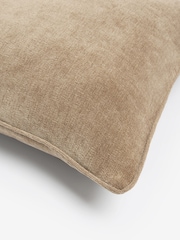 Latte Natural 45 x 45cm Soft Velour Cushion - Image 10 of 12