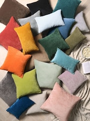 Latte Natural 45 x 45cm Soft Velour Cushion - Image 12 of 12