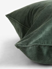 Bottle Green 59 x 59cm Soft Velour Cushion - Image 5 of 7