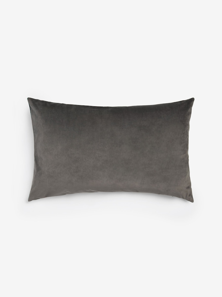 Retro Cut Velvet Cushion - Image 6 of 7