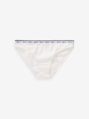 Navy/ Pink Spot High Leg Cotton Rich Logo Knickers 4 Pack - Image 7 of 8