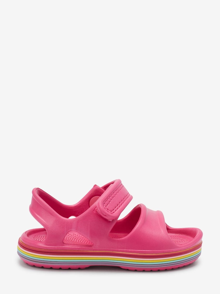 Hot Pink Rainbow Beach Sandals - Image 1 of 1