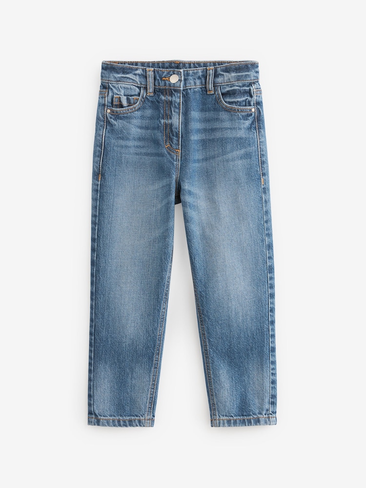 Middenblauw denim - Mom 100% Cotton Jeans (3-16yrs) - Image 5 of 7
