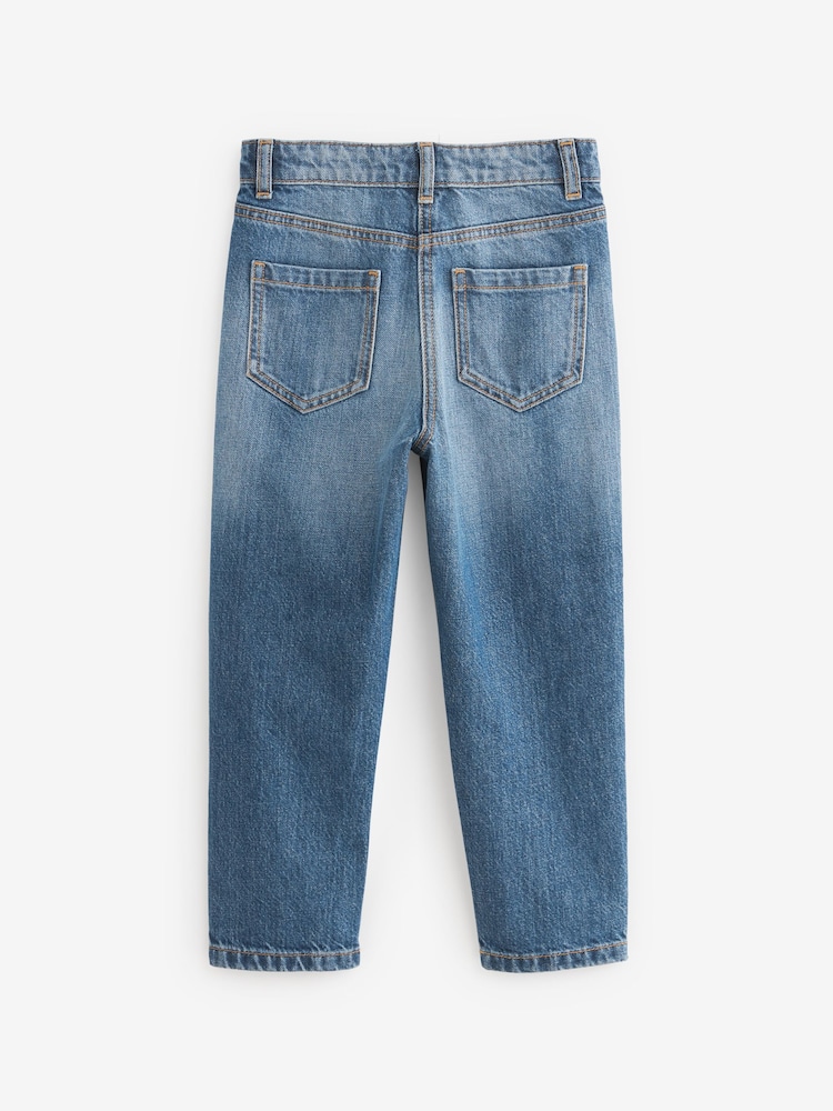 Middenblauw denim - Mom 100% Cotton Jeans (3-16yrs) - Image 6 of 7