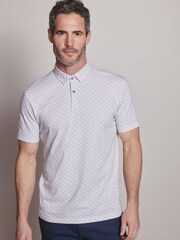 Bel/siv diamant - Polo majica s potiskom - Slika 3 iz 4