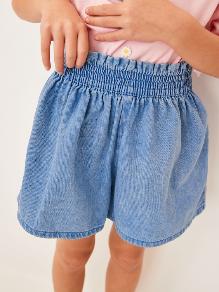Bright Blue Regular Length 100% Cotton Shorts (3-16yrs) - Image 2 of 6