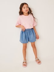 Bright Blue Regular Length 100% Cotton Shorts (3-16yrs) - Image 3 of 6