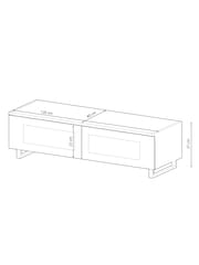AVF Black/Brown Panorama 1.2m TV Stand - Image 6 of 6