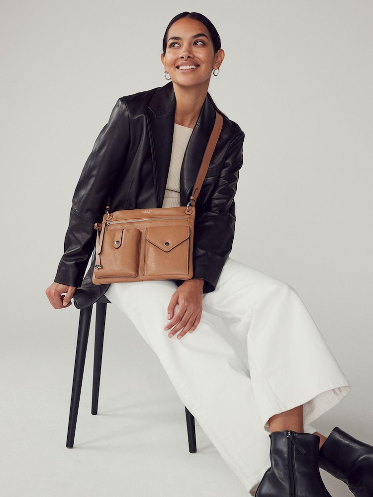 Radley London Wilton Way Brown Casual Medium Zip Top Cross-Body Bag - Image 1 of 5 Radley London Wilton Way Brown Casual Medium Zip Top Cross-Body Bag - Image 1 of 5