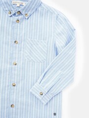 Angel & Rocket Blue Marco Pinstripe Pocket Shirt - Image 6 of 6
