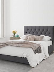 Aspire Furniture Grey Olivier End Lift Ottoman Storage Bed - Image 2 of 4