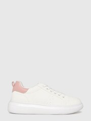 Schuh Maverick White Lace-Up Trainers - Image 1 of 4