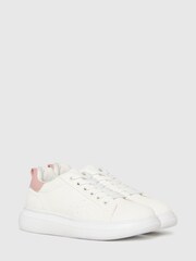 Schuh Maverick White Lace-Up Trainers - Image 2 of 4