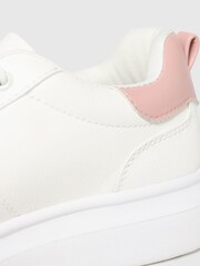 Schuh Maverick White Lace-Up Trainers - Image 3 of 4
