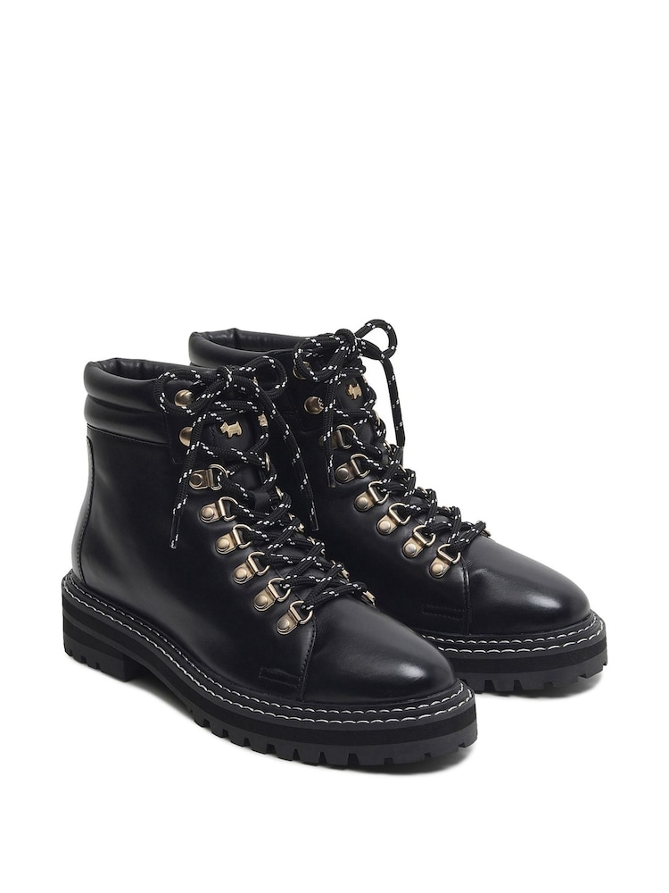 Radley London Berwick Black Trail Lace-Up Hiking Boots - Image 2 of 4