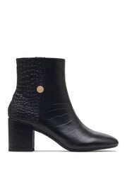 Radley London Black Hastings Long Ankle Block Heel Boots - Image 1 of 4