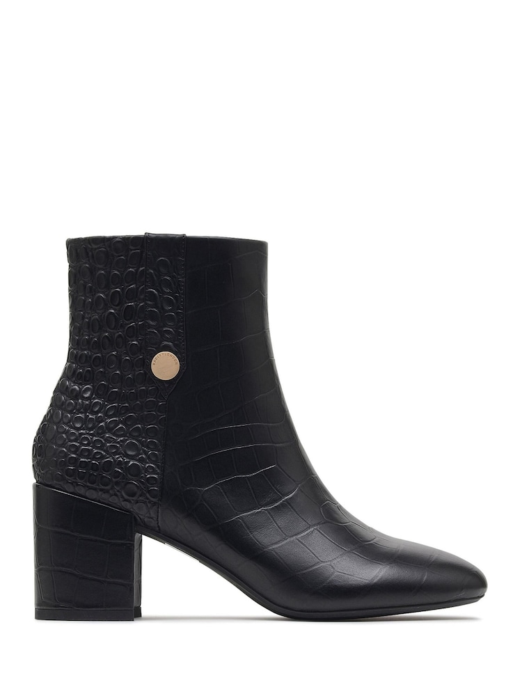 Radley London Black Hastings Long Ankle Block Heel Boots - Image 1 of 4