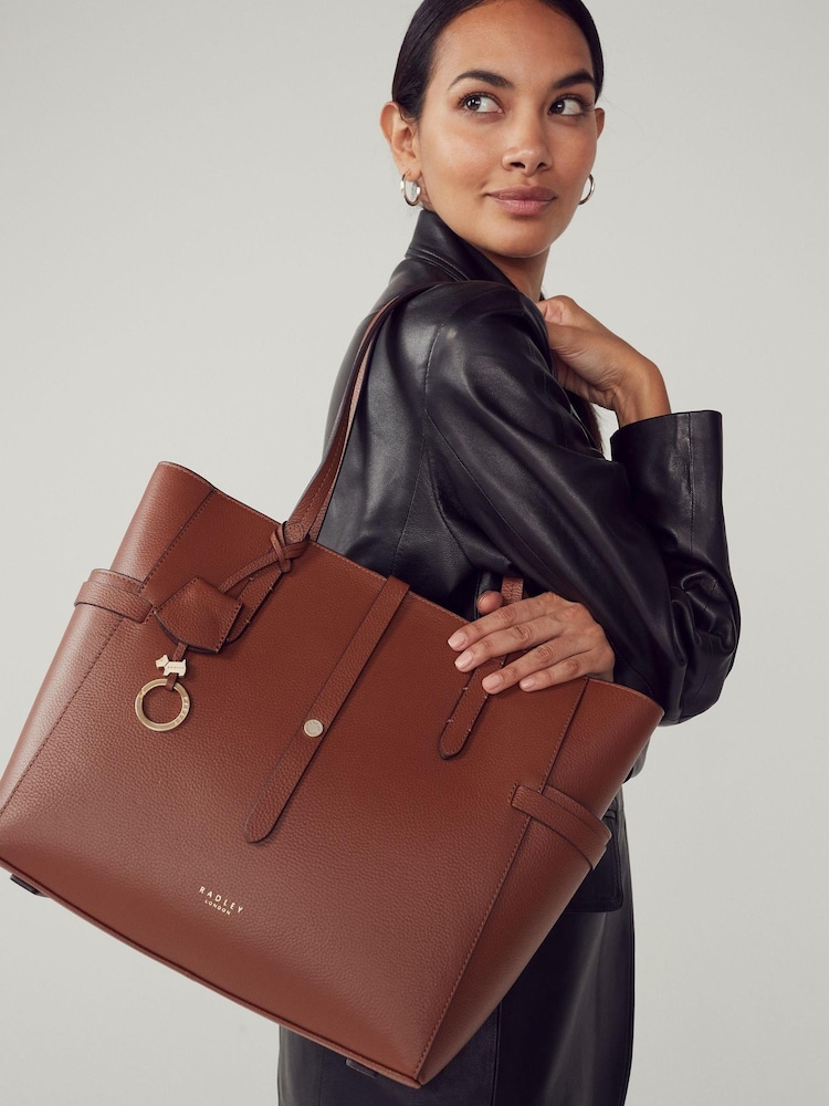 Radley London Brown Abingdon Road Large Zip Top Shoulder Bag - Image 1 of 9