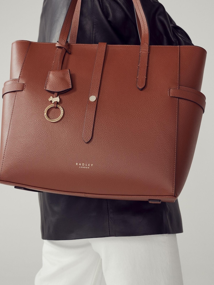 Radley London Brown Abingdon Road Large Zip Top Shoulder Bag - Image 7 of 9