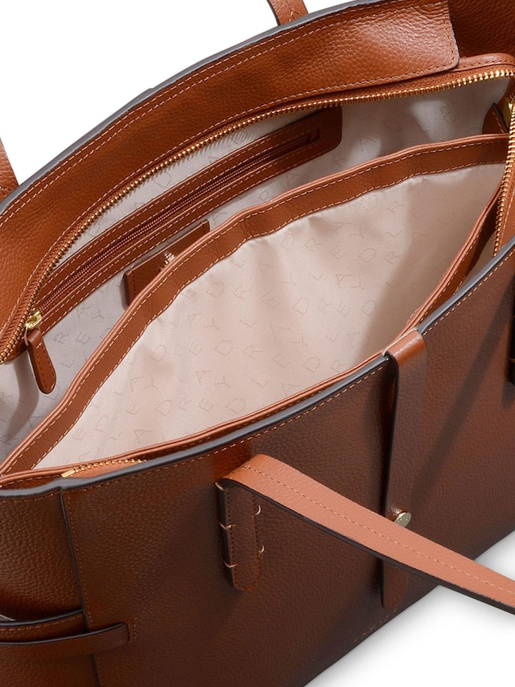 Radley London Brown Abingdon Road Large Zip Top Shoulder Bag - Image 9 of 9