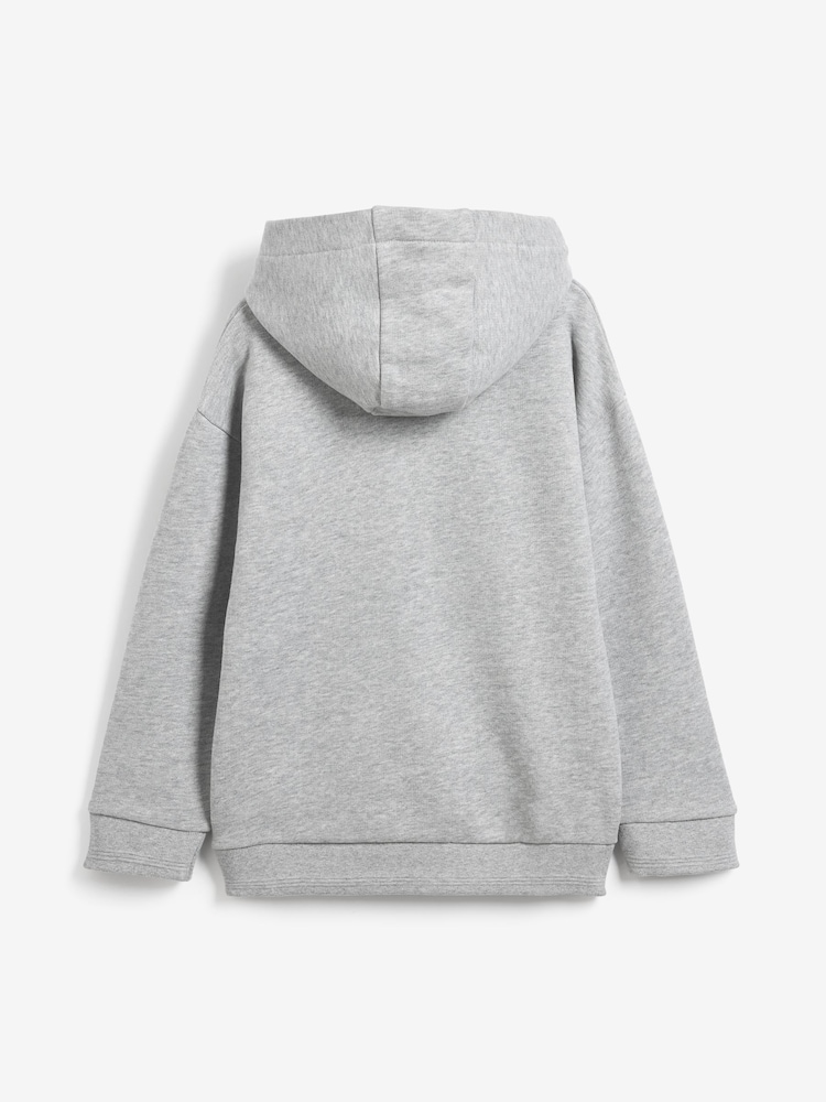 Gris - Baker by Ted Baker Sweat à capuche Overhead 100% coton - Image 4 of 6
