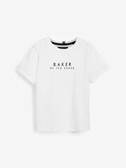 أبيض - تيشرت من القطن 100% من Baker by Ted Baker - Image 1 of 6