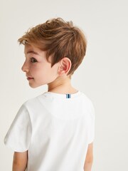 أبيض - تيشرت من القطن 100% من Baker by Ted Baker - Image 5 of 6