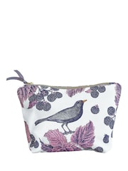 Thornback & Peel Cream Blackbird & Bramble Large 100% Cotton Cosmetic Bag - Image 2 of 2