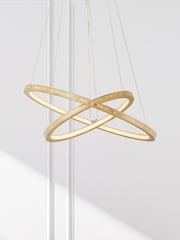 Searchlight Natural Melia Wooden Ceiling Light - Image 1 of 4