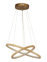 Searchlight Natural Melia Wooden Ceiling Light - Image 3 of 4