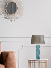 Searchlight Teal Blue Alice Table Lamp - Image 1 of 2