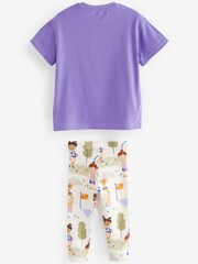 Football Violet/Blanc - Ensemble T-shirt oversize et jambières (3mths-7yrs) - Image 6 de 6