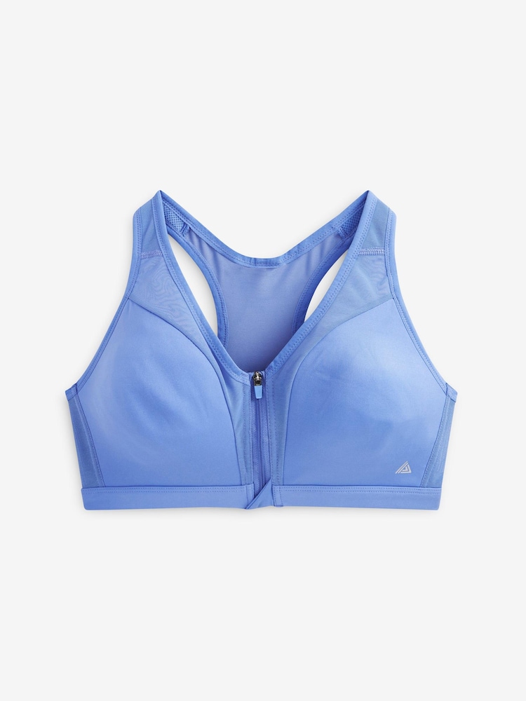 Blue Next Active Sports High Impact Zip Front Bra - Image 2 of 2