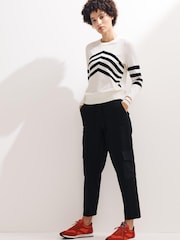 Label Collection Black Cropped Jersey Trousers - Image 2 of 4