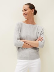 Phase Eight Grey Light Cristine Knit Jumper - Image 1 of 6