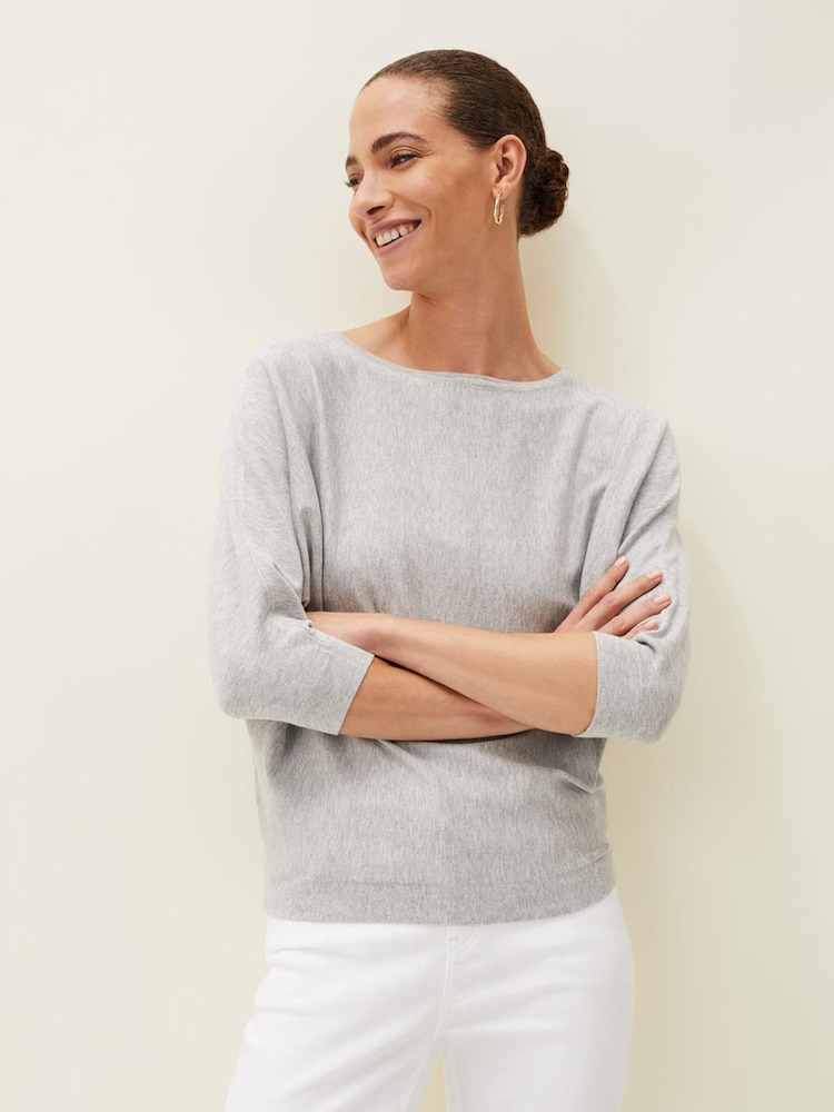 Phase Eight Grey Light Cristine Knit Jumper - Image 1 of 6