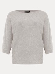 Phase Eight Grey Light Cristine Knit Jumper - Image 6 of 6