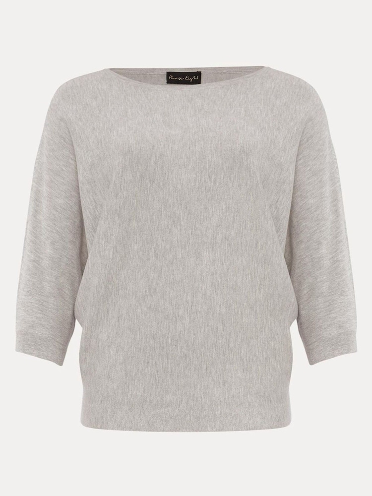 Phase Eight Grey Light Cristine Knit Jumper - Image 6 of 6