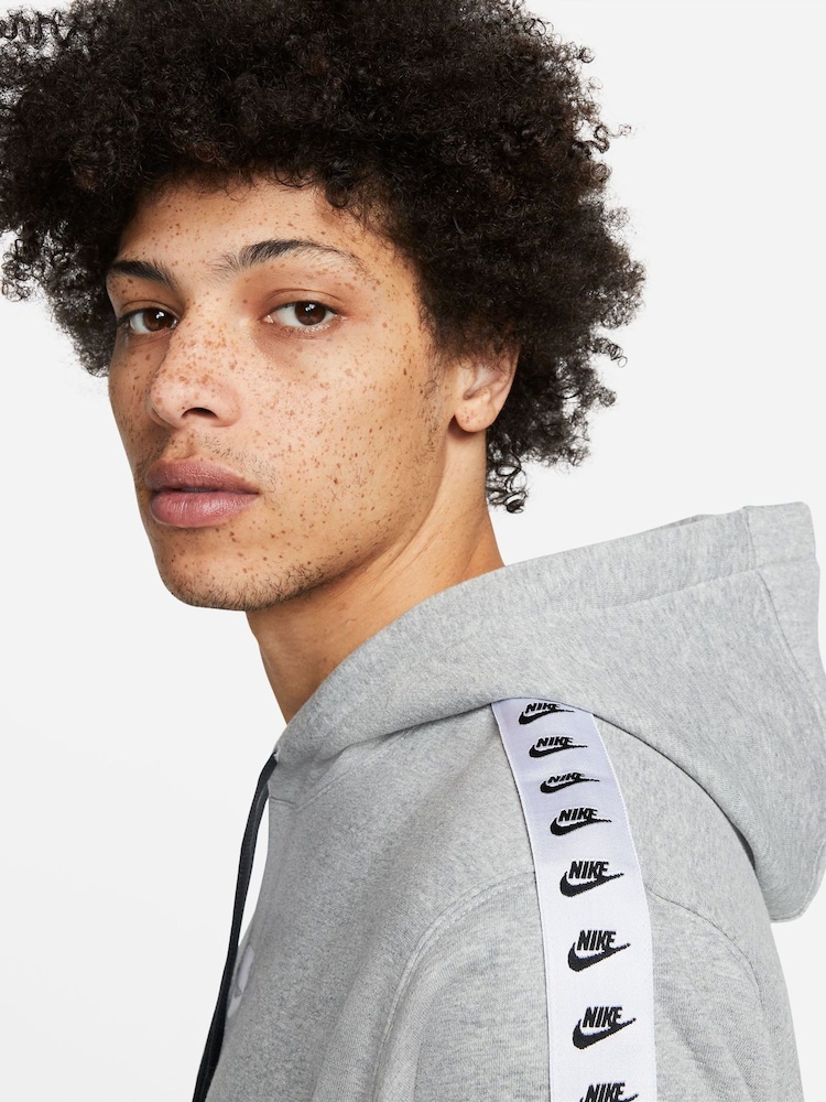Nike Grey Sportswear Essential Hooded Tracksuit - Image 5 of 8